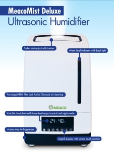 Umidificatorul Ultrasonic MeacoMist Deluxe 5 in 1